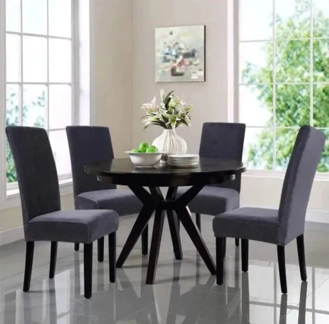 Imported Mash Fitted Chair Cover Gray
