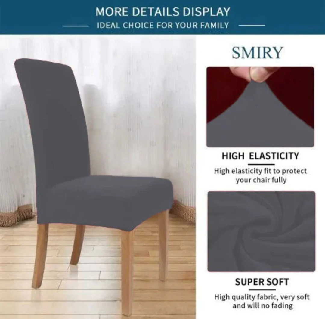 Imported Mash Fitted Chair Cover Gray - Image 2